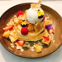 Mr Foxx官方菜单展示的松饼菜品实图,实际装盘与供应以店家为准。